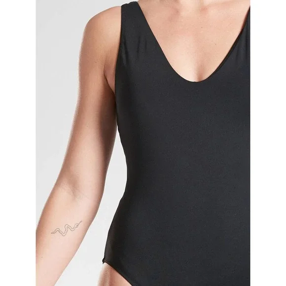 Athleta Seychelles One Piece Swimsuit size SP Black - Picture 3 of 3